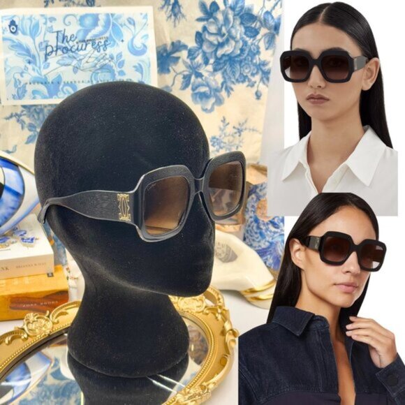 Cartier Accessories - 🆕 CARTIER 🧿 NWOT CT0434 Double C Square Sunglasses, Black Recycled Acetate